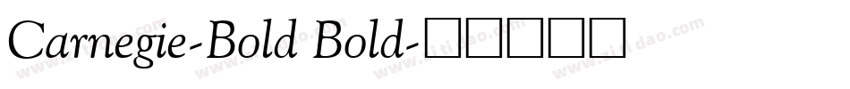 Carnegie-Bold Bold字体转换